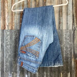Vintage 7 For All Man Kind Dojo Flares! size 28/29